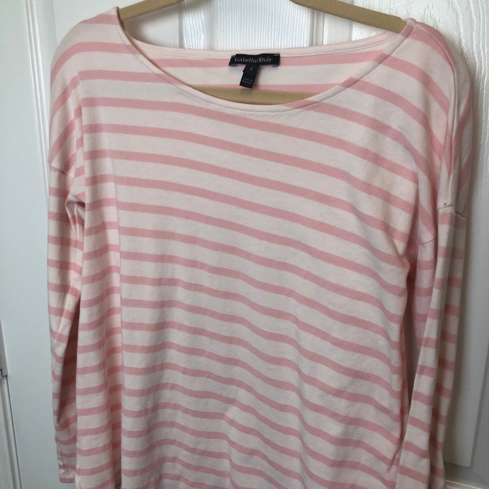 Isabella Oliver Striped Maternity Top - Picture 2 of 7